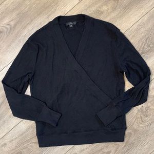 J. Crew faux wrap long sleeve sweater size XS